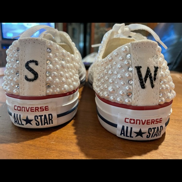 Converse Shoes - Custom jeweled size 7.5 womens Converse